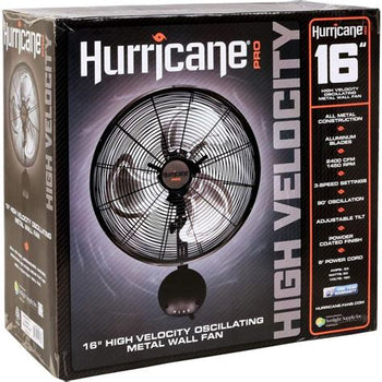 Hurricane 16" Metal Wall Mount Fan